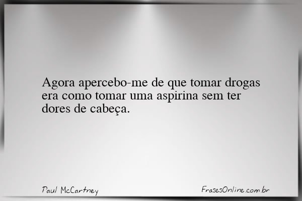Frase de Paul McCartney