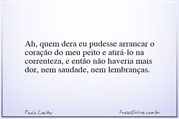 Frase de Paulo Coelho