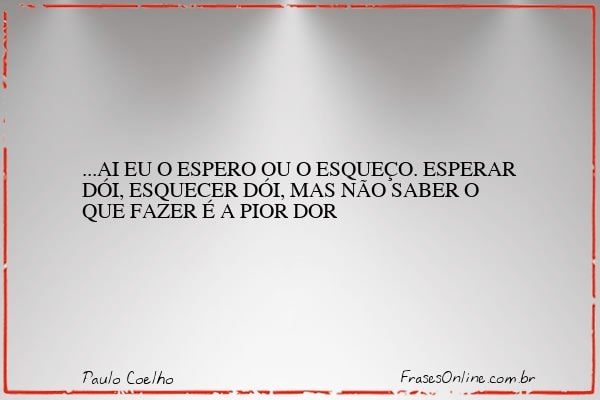 Frase de Paulo Coelho