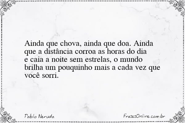 Frase de Pablo Neruda