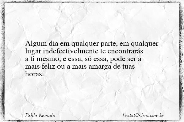 Frase de Pablo Neruda