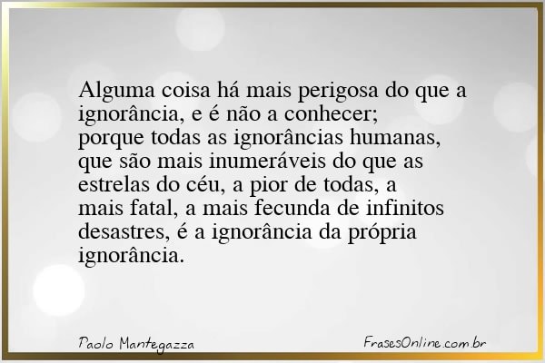 Frase de Paolo Mantegazza