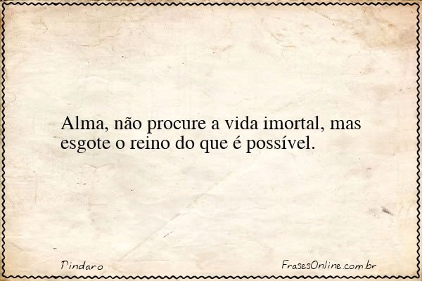 Frase de Pindaro