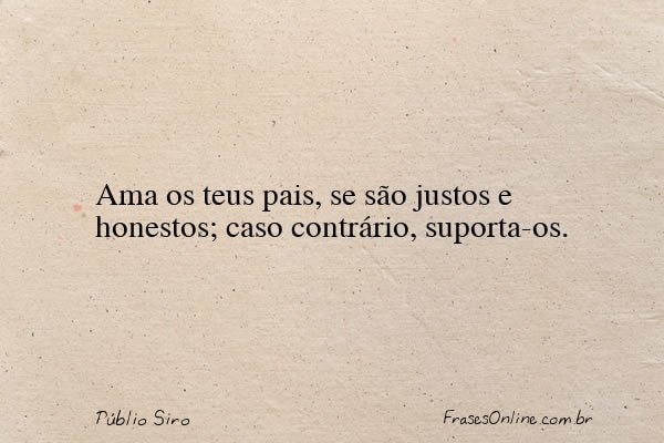 Frase de Públio Siro
