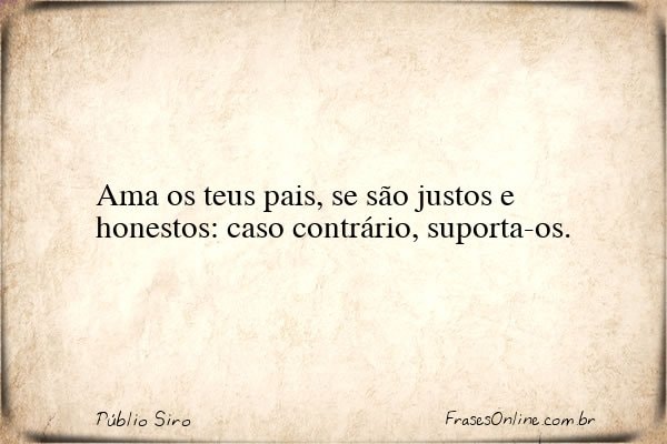 Frase de Públio Siro