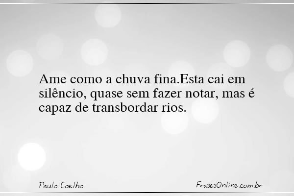 Frase de Paulo Coelho