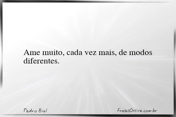 Frase de Pedro Bial