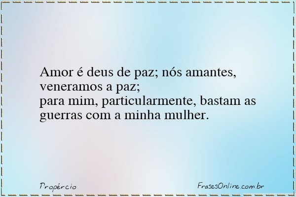Frase de Propércio