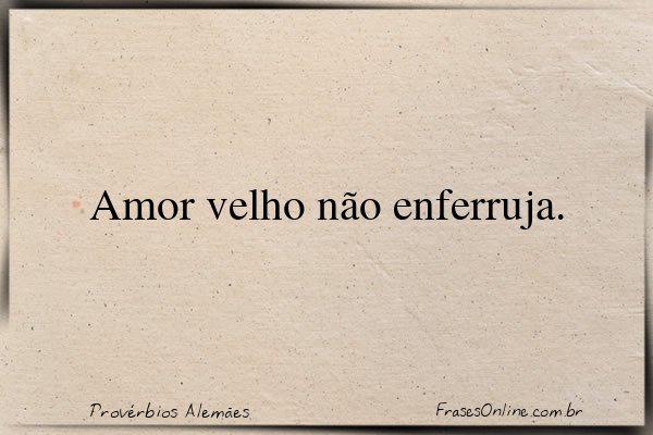 Frase de Provérbios Alemães