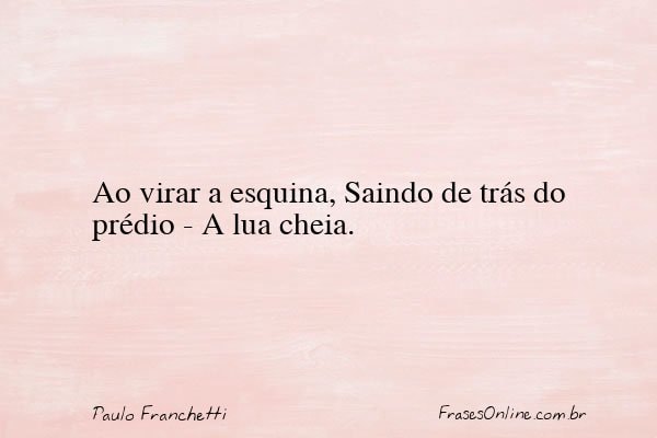 Frase de Paulo Franchetti