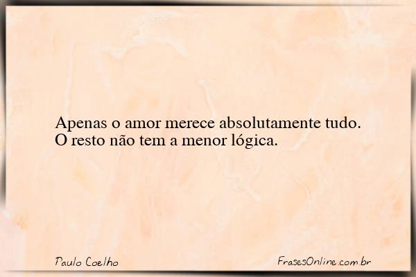 Frase de Paulo Coelho
