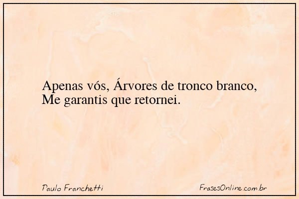 Frase de Paulo Franchetti