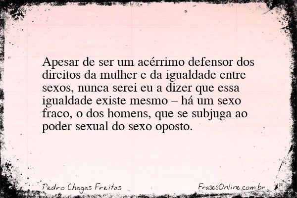 Frase de Pedro Chagas Freitas