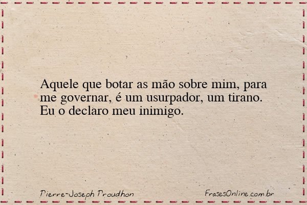 Frase de Pierre-Joseph Proudhon