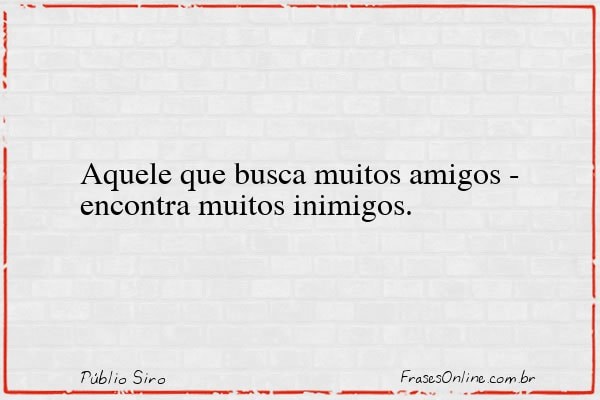 Frase de Públio Siro