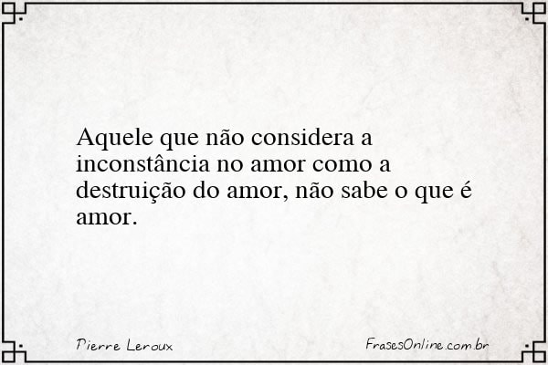 Frase de Pierre Leroux