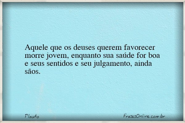 Frase de Plauto