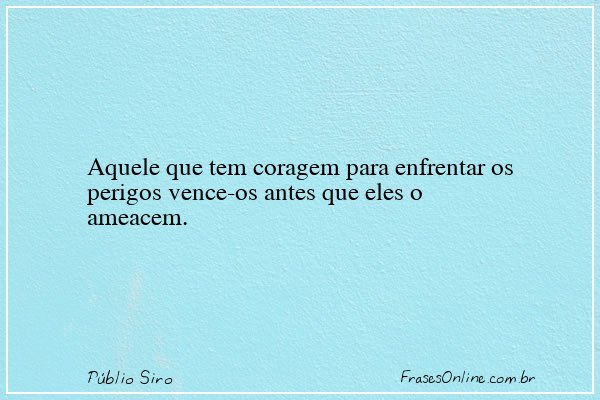 Frase de Públio Siro