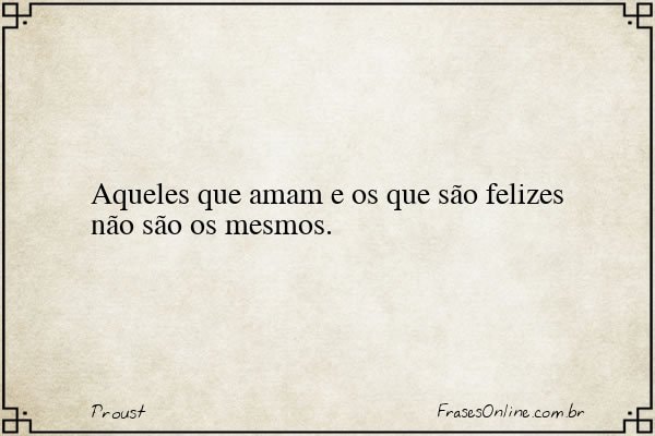Frase de Proust
