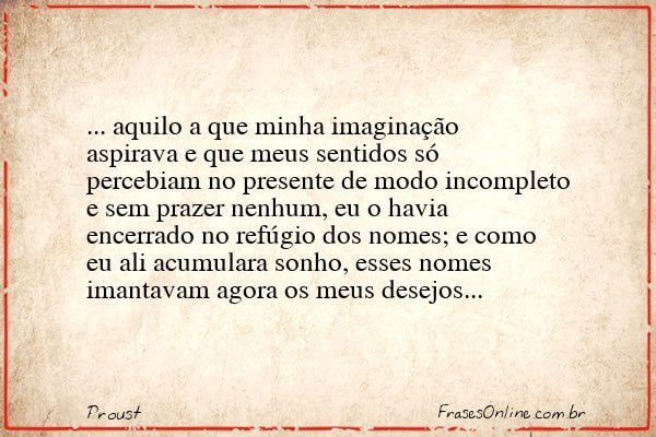 Frase de Proust