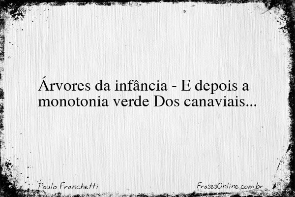 Frase de Paulo Franchetti