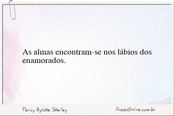 Frase de Percy Bysshe Shelley