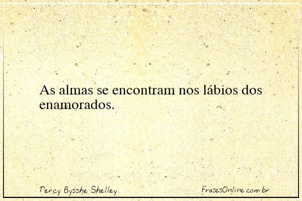 Frase de Percy Bysshe Shelley