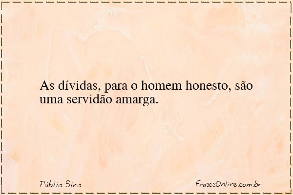 Frase de Públio Siro