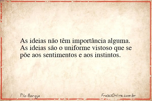 Frase de Pío Baroja
