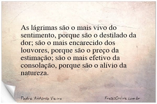 Frase de Padre Antônio Vieira