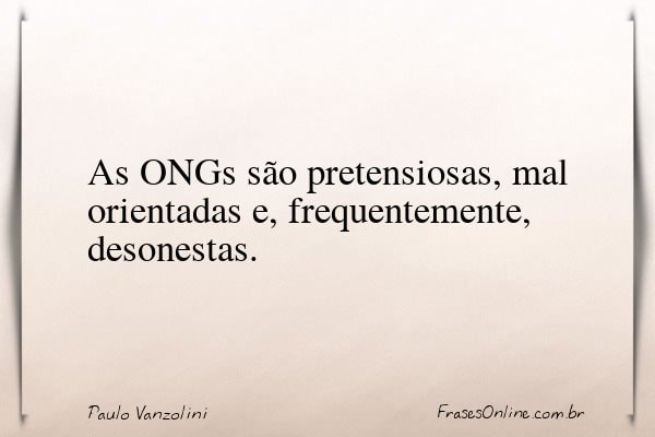 Frase de Paulo Vanzolini