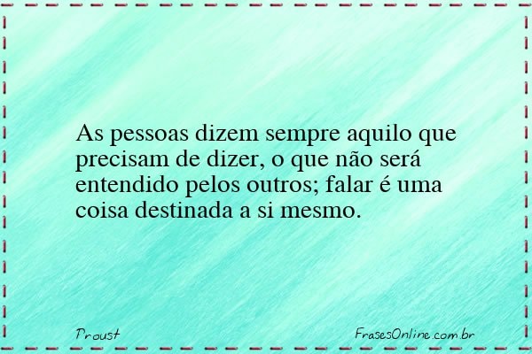 Frase de Proust