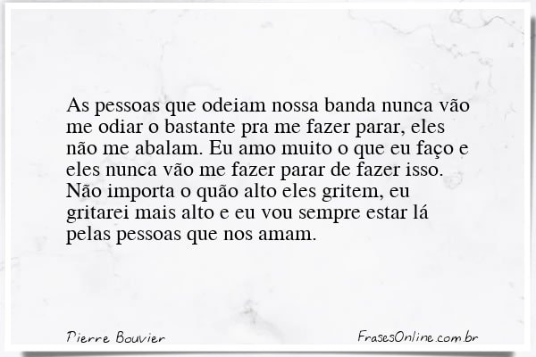 Frase de Pierre Bouvier