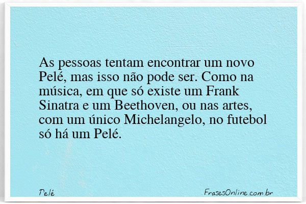 Frase de Pelé
