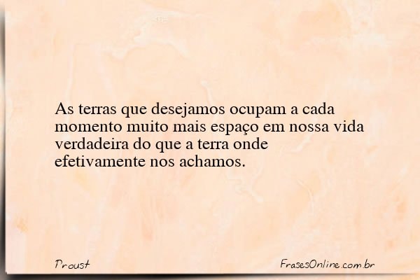 Frase de Proust
