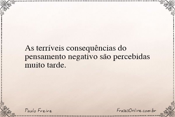 Frase de Paulo Freire