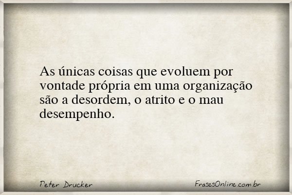 Frase de Peter Drucker