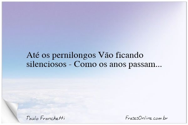 Frase de Paulo Franchetti