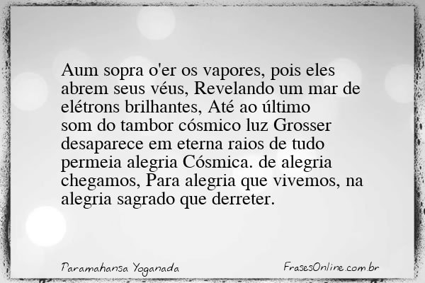 Frase de Paramahansa Yoganada