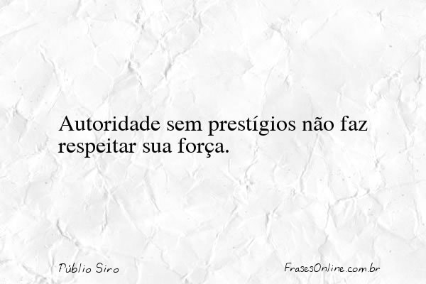 Frase de Públio Siro