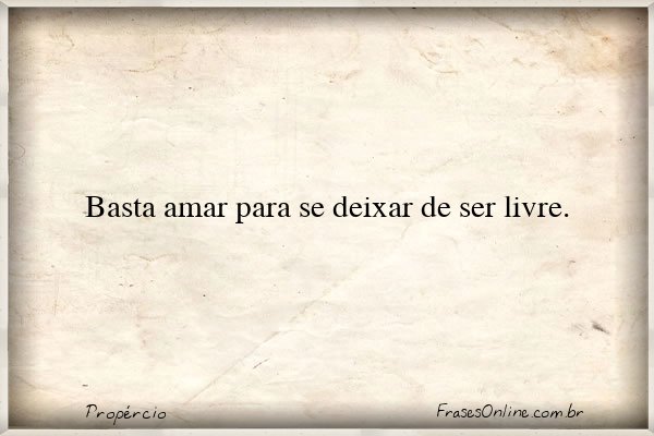 Frase de Propércio