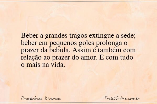 Frase de Provérbios Diversos