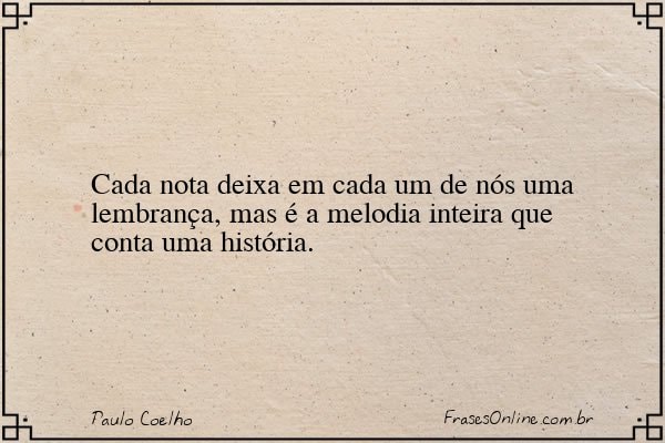 Frase de Paulo Coelho