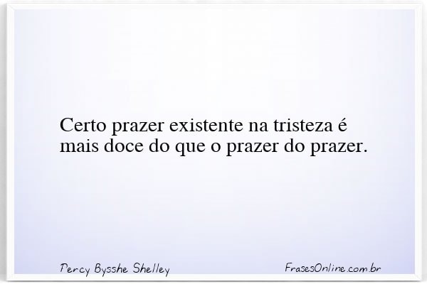 Frase de Percy Bysshe Shelley