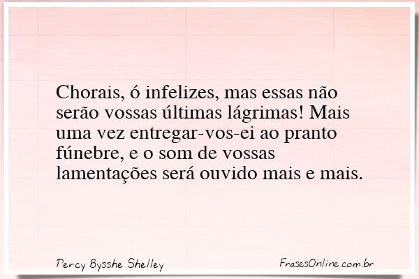 Frase de Percy Bysshe Shelley