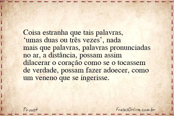 Frase de Proust