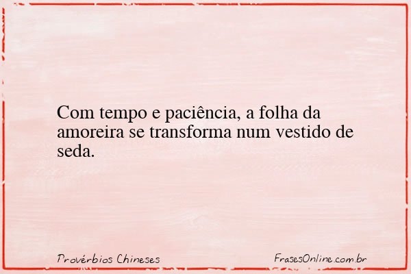 Frase de Provérbios Chineses