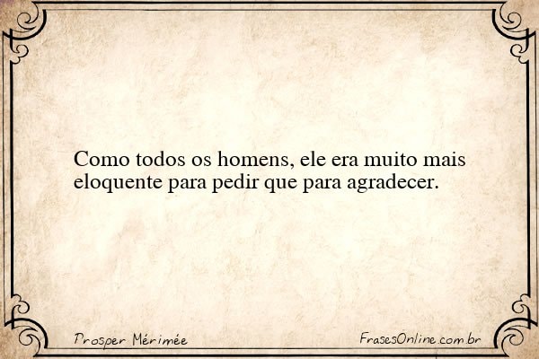 Frase de Prosper Mérimée