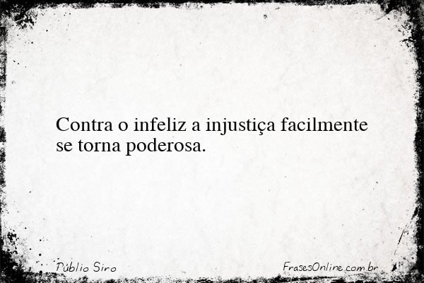 Frase de Públio Siro