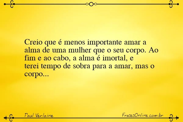 Frase de Paul Verlaine